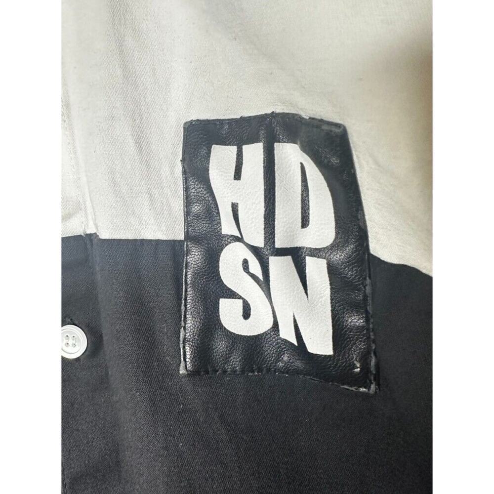 Hudson Outerwear Colorblock Black White Racer Red Logo Rare Mens Sz Small - Picture 6 of 14
